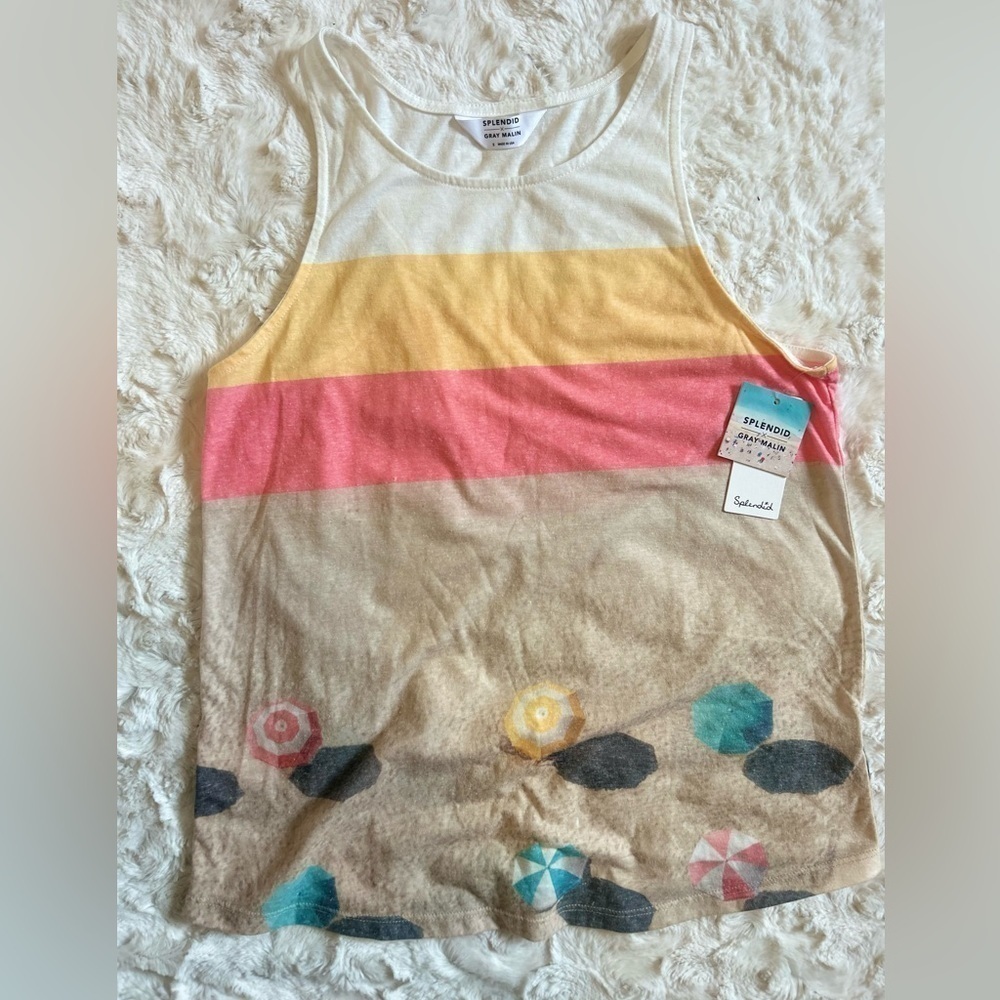 NWT Splendid x Gray Malin Beach Tank
